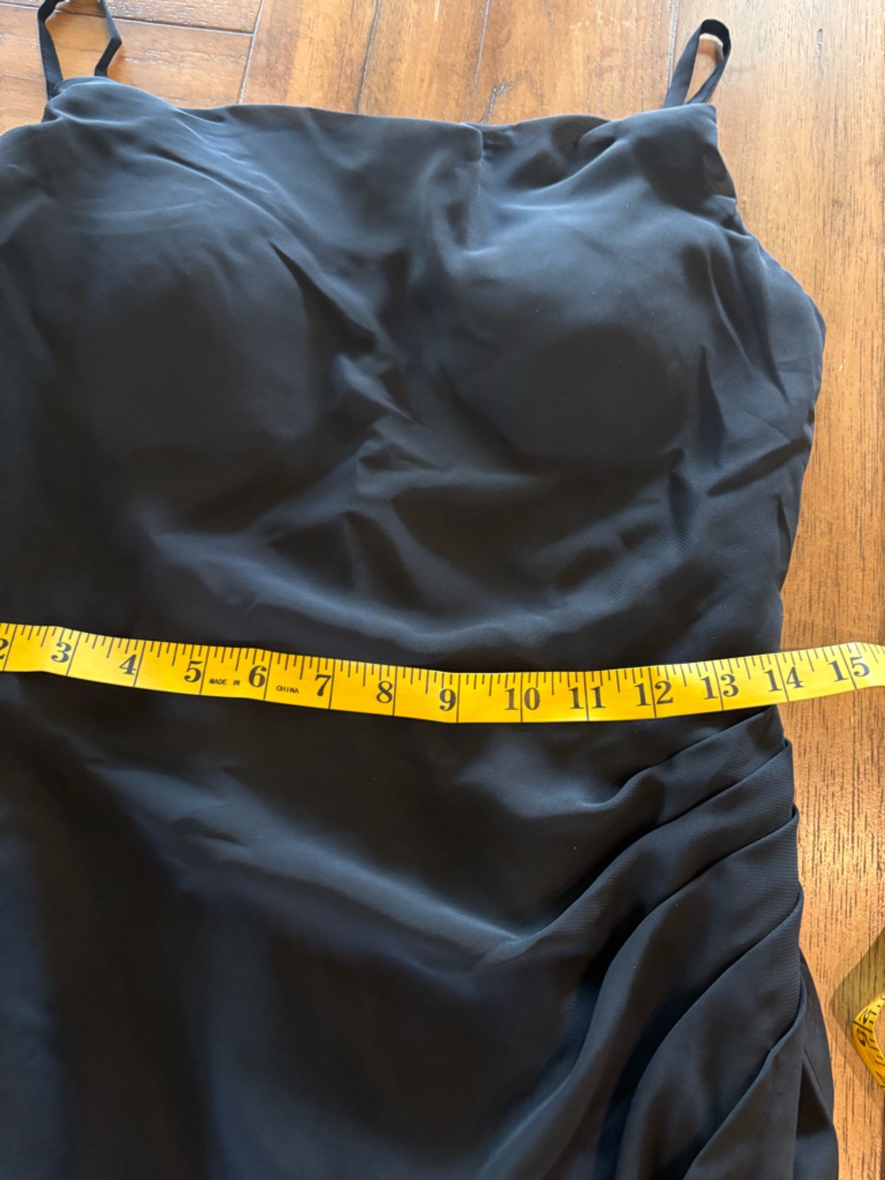 JJ’s House Gurdayia Black A-line Cowl Chiffon Dress #288318, Bust 33”Waist 27.5” - Picture 12 of 14